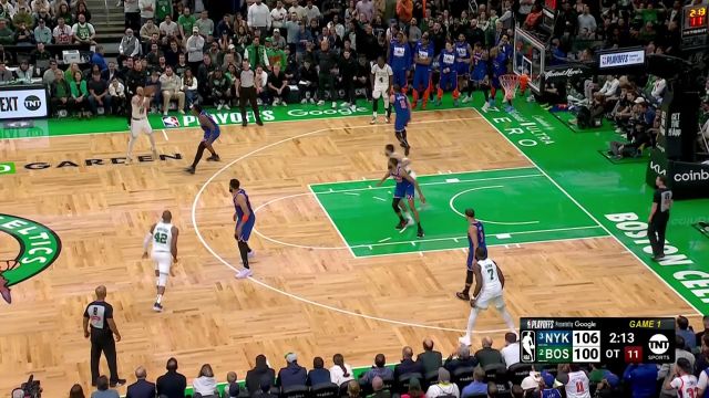 【2025年05月06日 尼克斯vs凯尔特人集锦】手感不在线！塔图姆末节+加时赛9投1中仅得4分