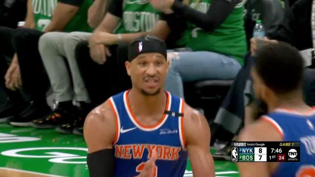 【2025年05月06日 尼克斯vs凯尔特人集锦】五大囧！哈特假投真传直接出界 唐斯一脸迷惑表示不解