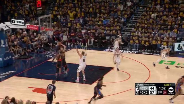 【2025年05月06日】NBA季后赛：掘金vs雷霆G1第2节英文原声录像回放