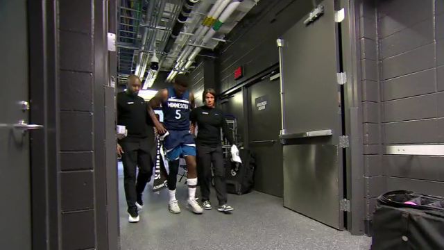 【2025年05月09日 勇士vs森林狼集锦】王者归来！爱德华兹中场休息时调整恢复下半场顺利首发出战