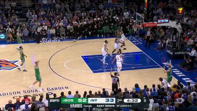 【2025年05月11日】NBA季后赛：凯尔特人vs尼克斯G2英文原声全场录像回放