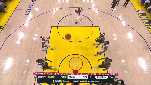 【2025年05月11日】NBA西部半决赛G3：森林狼vs勇士G3第1节英文原声录像回放