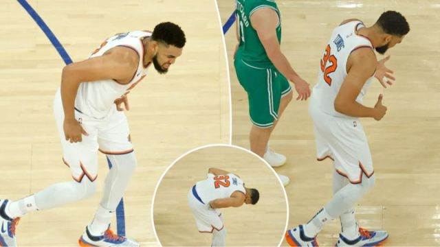 【2025年05月11日 凯尔特人vs尼克斯集锦】唐斯受伤一幕曝光：疑似遭遇左手指骨折，锡伯杜称他必须克服困难