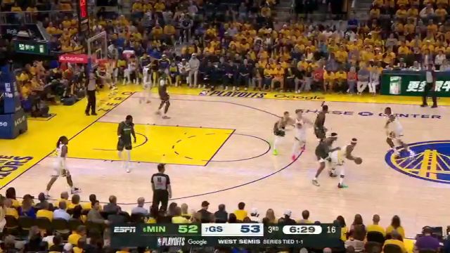 【2025年05月11日】NBA西部半决赛G3：森林狼vs勇士G3第3节中文解说录像回放