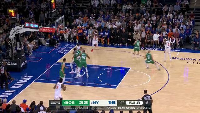 【2025年05月11日】NBA季后赛：凯尔特人vs尼克斯G3第1节中文解说录像回放