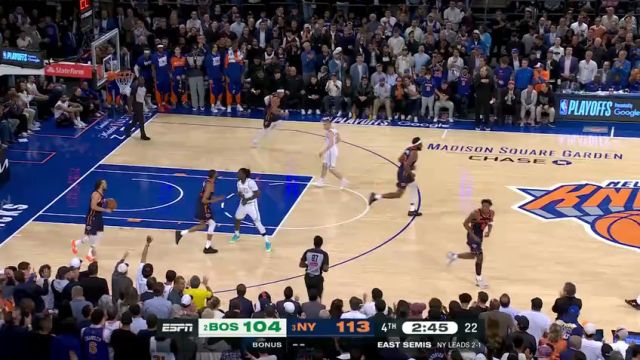 【2025年05月13日】NBA季后赛东部半决赛：凯尔特人vs尼克斯G4第4节中文解说录像回放