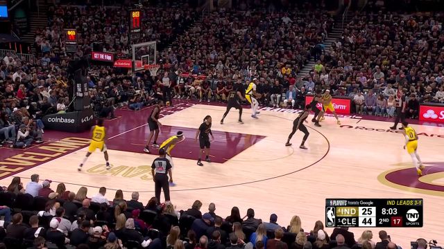 【2025年05月14日 步行者vs骑士集锦】自己出手解决问题 哈利伯顿觅得良机持球三分一发入魂