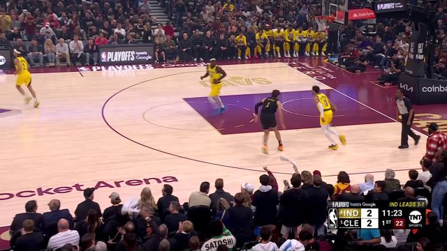 【2025年05月14日 步行者vs骑士集锦】加兰观察局势灵巧击地 艾伦中路直杀上演惊天重锤