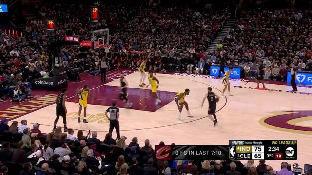 【2025年05月14日 步行者vs骑士集锦】杰洛姆上场就立功！穿云三分帮助球队打破7分钟得分荒