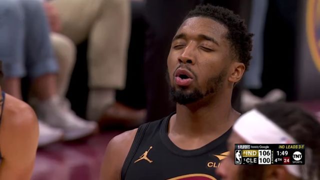 【2025年05月14日 步行者vs骑士集锦】真是累了 米切尔关键时刻三罚全都没进