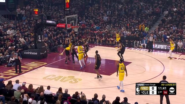 【2025年05月14日 步行者vs骑士集锦】先拔头筹！内姆布哈德率先发力扛着两人强势上篮打进