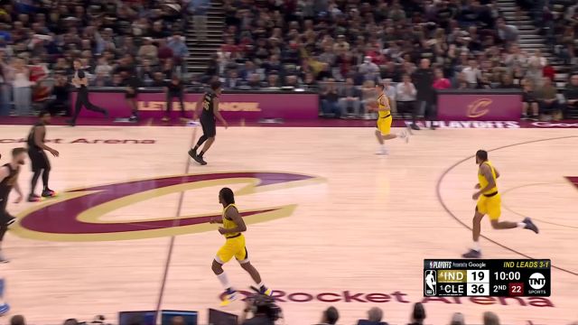 【2025年05月14日 步行者vs骑士集锦】亨特三分线外张弓搭箭 迎射马瑟林一击即中