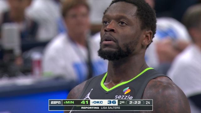 【2025年05月21日 森林狼vs雷霆集锦】一人得分占全队将近一半！兰德尔半场三分6中5砍下20分