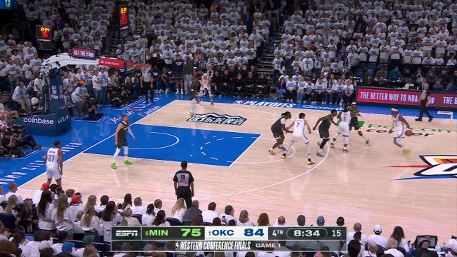 【2025年05月21日 森林狼vs雷霆集锦】禁区之中翻江倒海 霍姆格伦篮下接连送出暴扣轰破防线