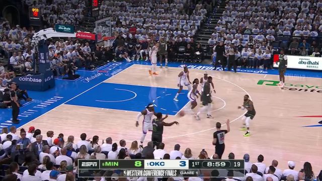 【2025年05月21日 森林狼vs雷霆集锦】爱德华兹vs雷霆集锦 18分9篮板进攻受困难阻失利