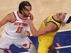 布伦森职业生涯第5次在季后赛中砍下35分并送出10次以上助攻，历史第五人