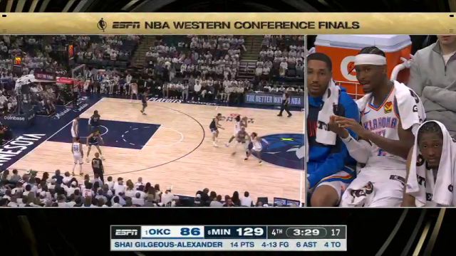 【2025年05月25日】NBA西部决赛G3：雷霆vs森林狼第4节中文解说录像回放