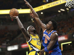 NBA录像全场回放东决：尼克斯vs步行者G3（5.26）唐斯大爆发