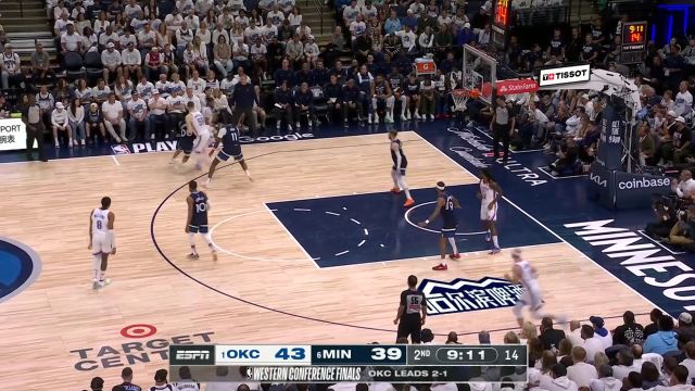 【2025年05月27日 雷霆vs森林狼集锦】难度系数五颗星！以赛亚-乔包围圈极限出手打成2+1