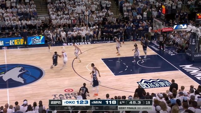 【2025年05月27日 雷霆vs森林狼集锦】一招定乾坤！霍姆格伦窒息封盖直接终结对手反击美梦