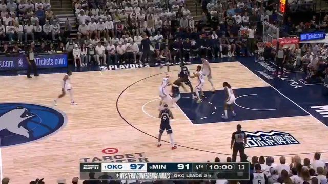 【2025年05月27日 雷霆vs森林狼集锦】球队功臣！迪文琴佐再传沃克无解三分涮筐而入