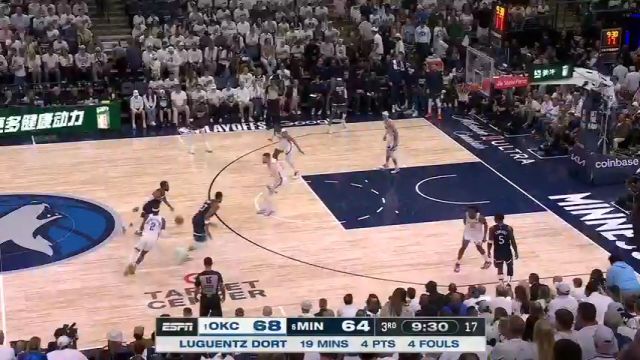 【2025年05月27日 雷霆vs森林狼集锦】隔着屏幕都感觉害怕！戈贝尔旱地拔葱重扣在哈腾脸上