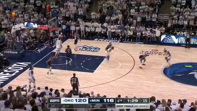 【2025年05月27日 雷霆vs森林狼集锦】球球有回应！迪文琴佐、沃克、麦丹三人齐心协力架炮轰筐紧咬比分