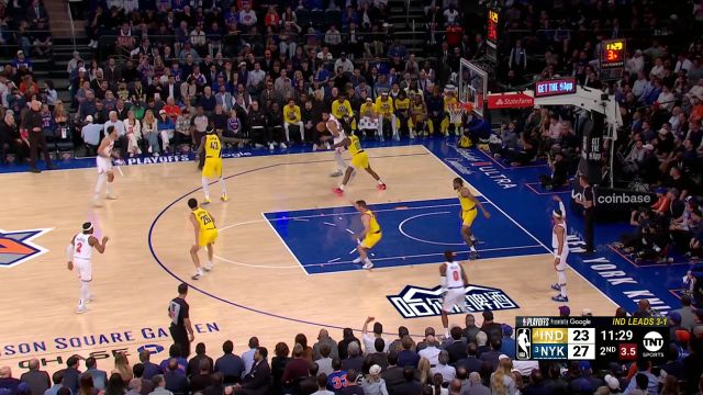 【2025年05月30日 步行者vs尼克斯集锦】在篮下称霸！唐斯第二节开始连续攻击篮下3投全中连拿7分