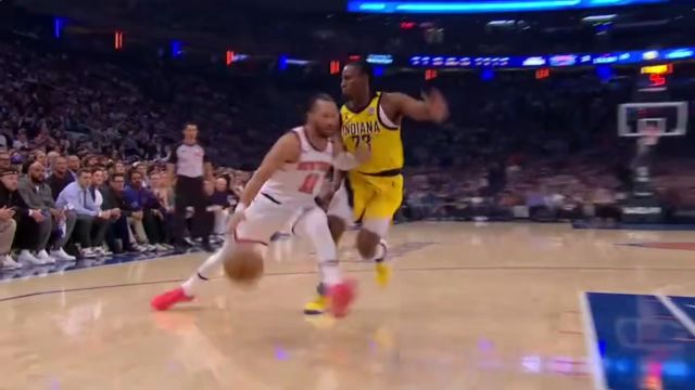 【2025年05月30日 步行者vs尼克斯集锦】尼克斯双核56分扳回一局：保留悬念拒绝出局，布伦森近3个赛季季后赛21次30+联盟第一