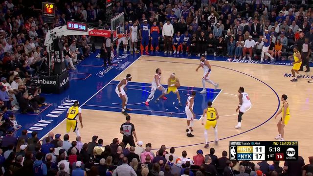 【2025年05月30日 步行者vs尼克斯集锦】简单高效的得分方式！内姆布哈德金鸡独立后仰跳投直接命中