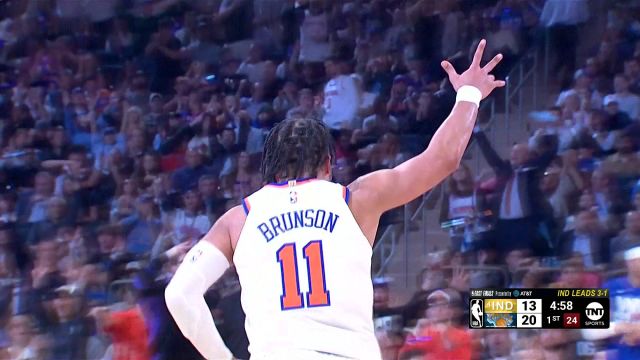 【2025年05月30日 步行者vs尼克斯集锦】背水一战！布伦森生死战火力全开 首节9中6独得14分无人可挡