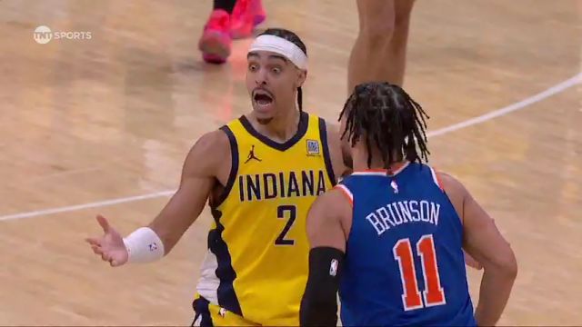 【2025年06月01日 尼克斯vs步行者集锦】心态有点崩！布伦森对抗中用头顶撞内姆布哈德