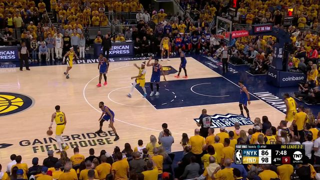 【2025年06月01日 尼克斯vs步行者集锦】何等爆炸的得分能力！哈利伯顿收割比赛比赛2分钟独砍6分2助攻