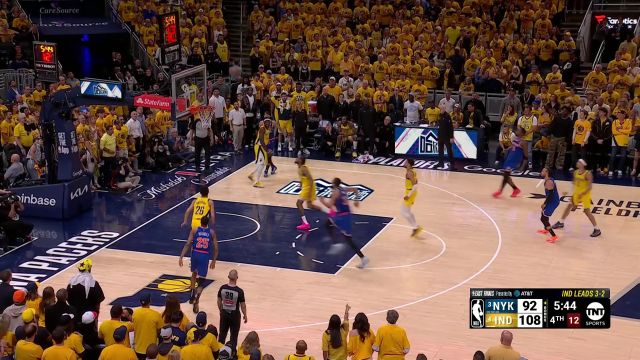 【2025年06月01日 尼克斯vs步行者集锦】胜负欲爆棚！唐斯拍马赶到禁区顽强补扣续上火力