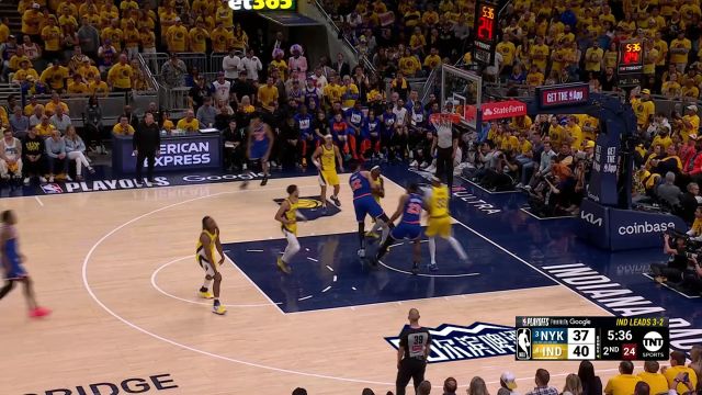 【2025年06月01日 尼克斯vs步行者集锦】指如疾风势如闪电！阿奴诺比迎着防守漂移撤步打出神来之笔