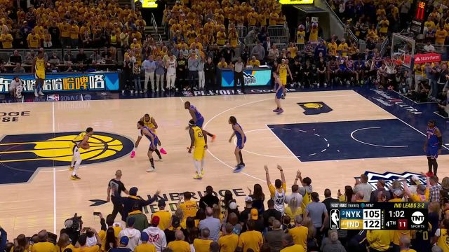 【2025年06月01日 尼克斯vs步行者集锦】再见尼克斯你好总决赛！哈里伯顿超远三分一箭穿心盖棺定论