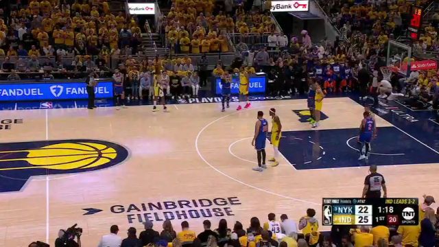 【2025年06月01日】NBA季后赛：尼克斯vs步行者G6第1节中文解说录像回放