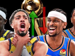 NBA总决赛步行者vs雷霆 双方常规赛胜场相差18场，刷新了1981年总决赛纪录