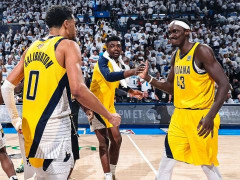 官方晒2.1%概率逆转！哈利伯顿单手指天超帅 决胜球13中12太猛