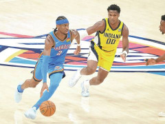 NBA总决赛步行者vs雷霆 NBA官网于今日公布了最新一期总决赛FMVP榜单！