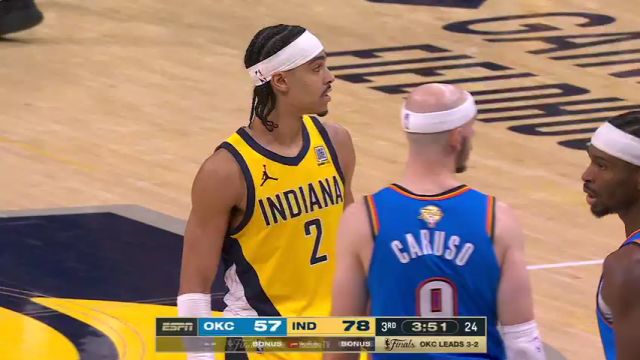 【2025年06月20日】NBA总决赛G6：雷霆vs步行者第3节中文解说录像回放