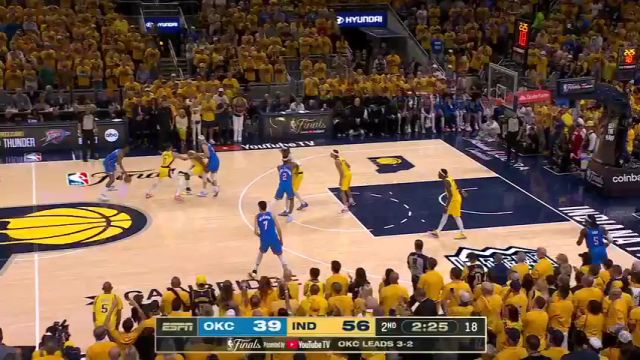 【2025年06月20日】NBA总决赛G6：雷霆vs步行者第2节中文解说录像回放