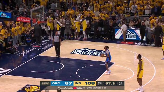 【2025年06月20日】NBA总决赛G6：雷霆vs步行者第4节英文原声录像回放