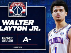 2025年NBA选秀沃尔特-克莱顿 奇才队在首轮18顺位选中大心脏控卫克莱顿