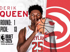 2025年NBA选秀德里克-奎因 本届技术最成熟最全面的大个子13顺位被老鹰选中