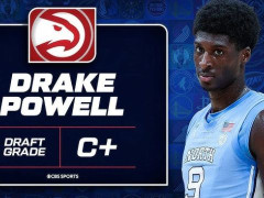 2025年NBA选秀德雷克-鲍威尔 老鹰在22顺位选中攻守兼备的全能锋线