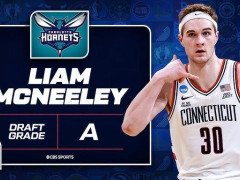 2025年NBA选秀利亚姆-麦克尼利 黄蜂用首轮29顺位选中小绿屋最后一位新秀