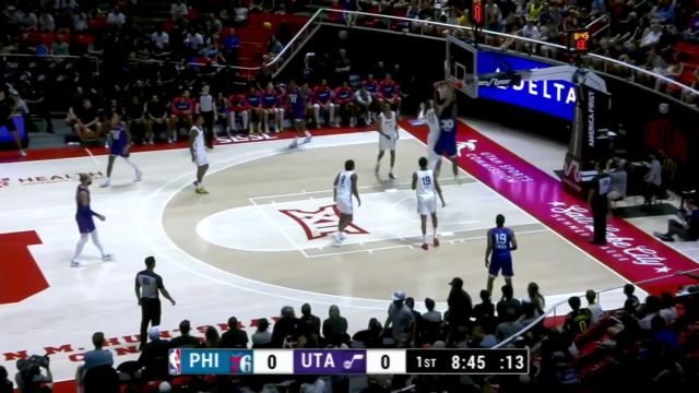 【2025年07月06日 76人vs爵士集锦】残暴至极！博纳杀入内线隔扣菲利波夫斯基