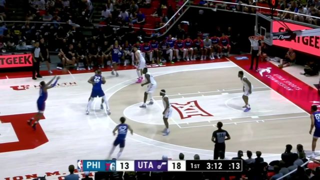 【2025年07月06日 76人vs爵士集锦】毫不犹豫！爱德华兹外线三分接球就扔干脆利落