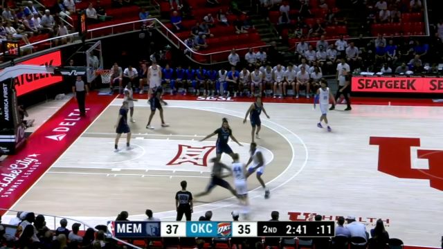 【2025年07月06日 灰熊vs雷霆集锦】默契配合攻破防线 威尔斯助飞杰克逊空接轰炸篮筐